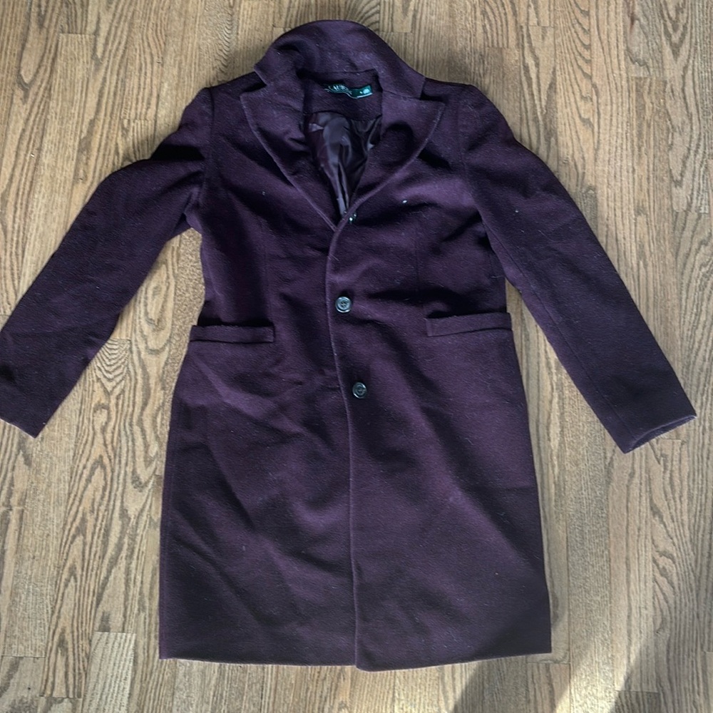 Maroon Ralph Lauren peacoat